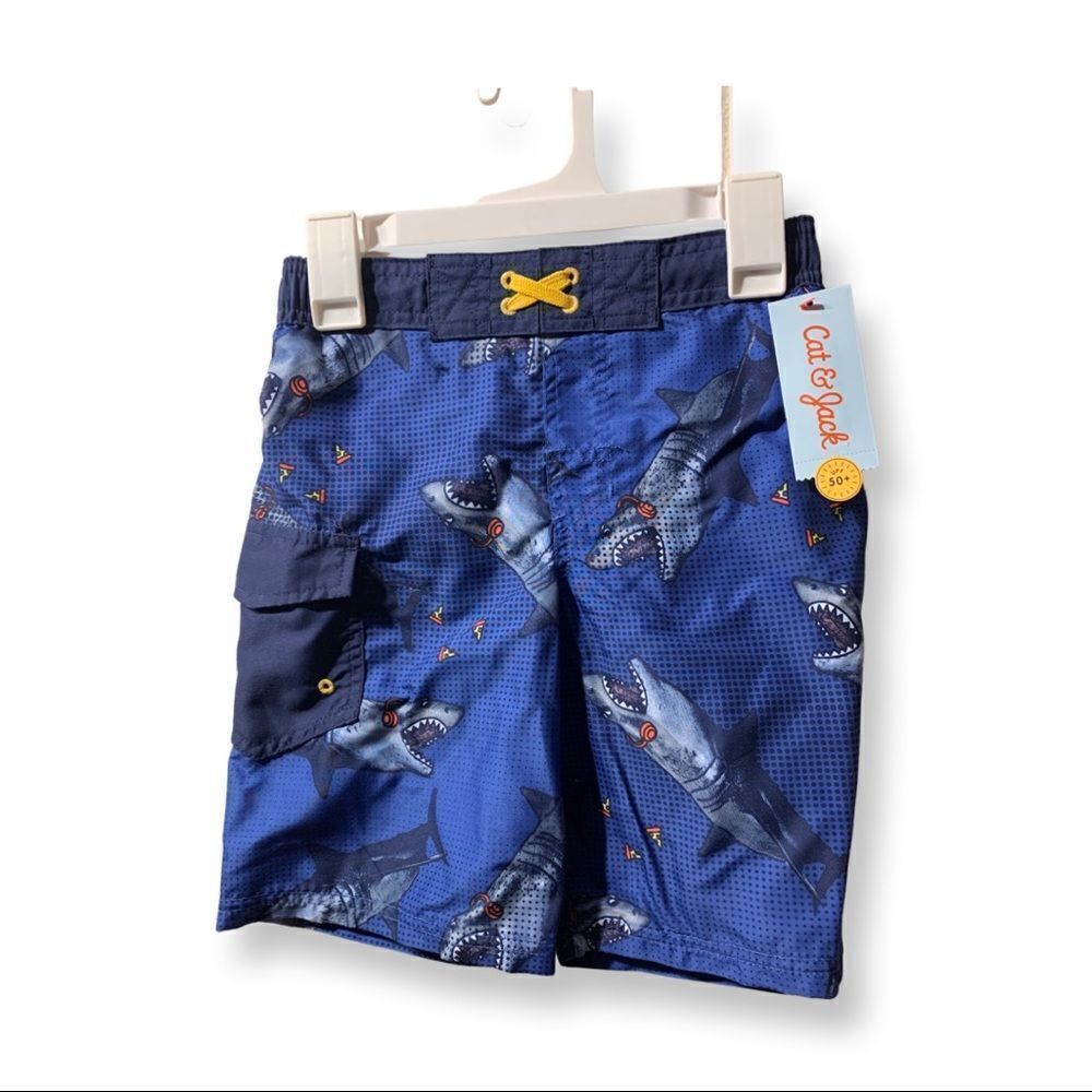 NWT Boys Cat and Jack Swimming Trunks   